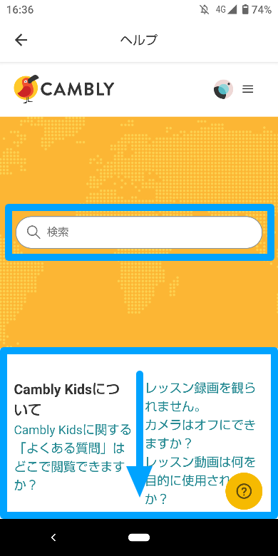 Camblyのお問い合わせ1